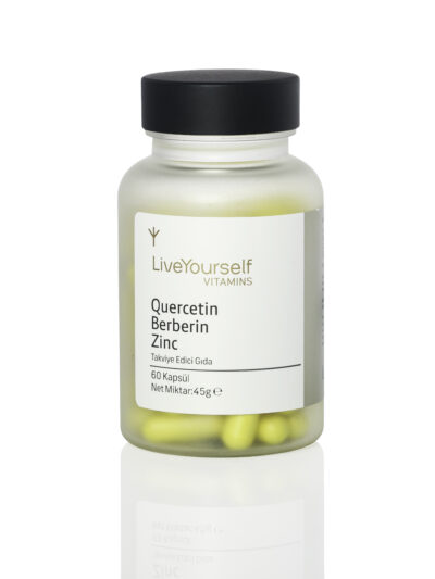 Quercetin Berberin Zinc kapsül – quercetin, berberin ve çinko içeren güçlü bitkisel formül